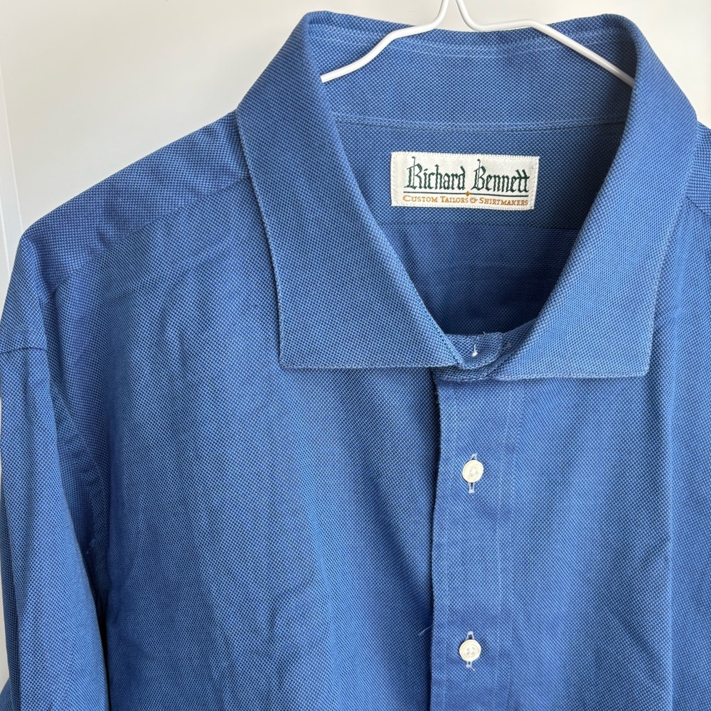 3 for $17! | RICHARD BENNETT | Custom Made Men’s 18.5” Neck long-sleeved Shirt